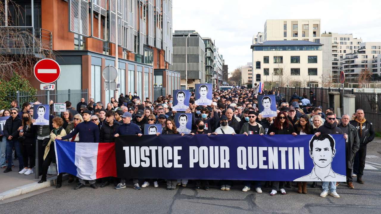 A march in tribute to Quentin Deranque organised by several far-right movements in Lyon