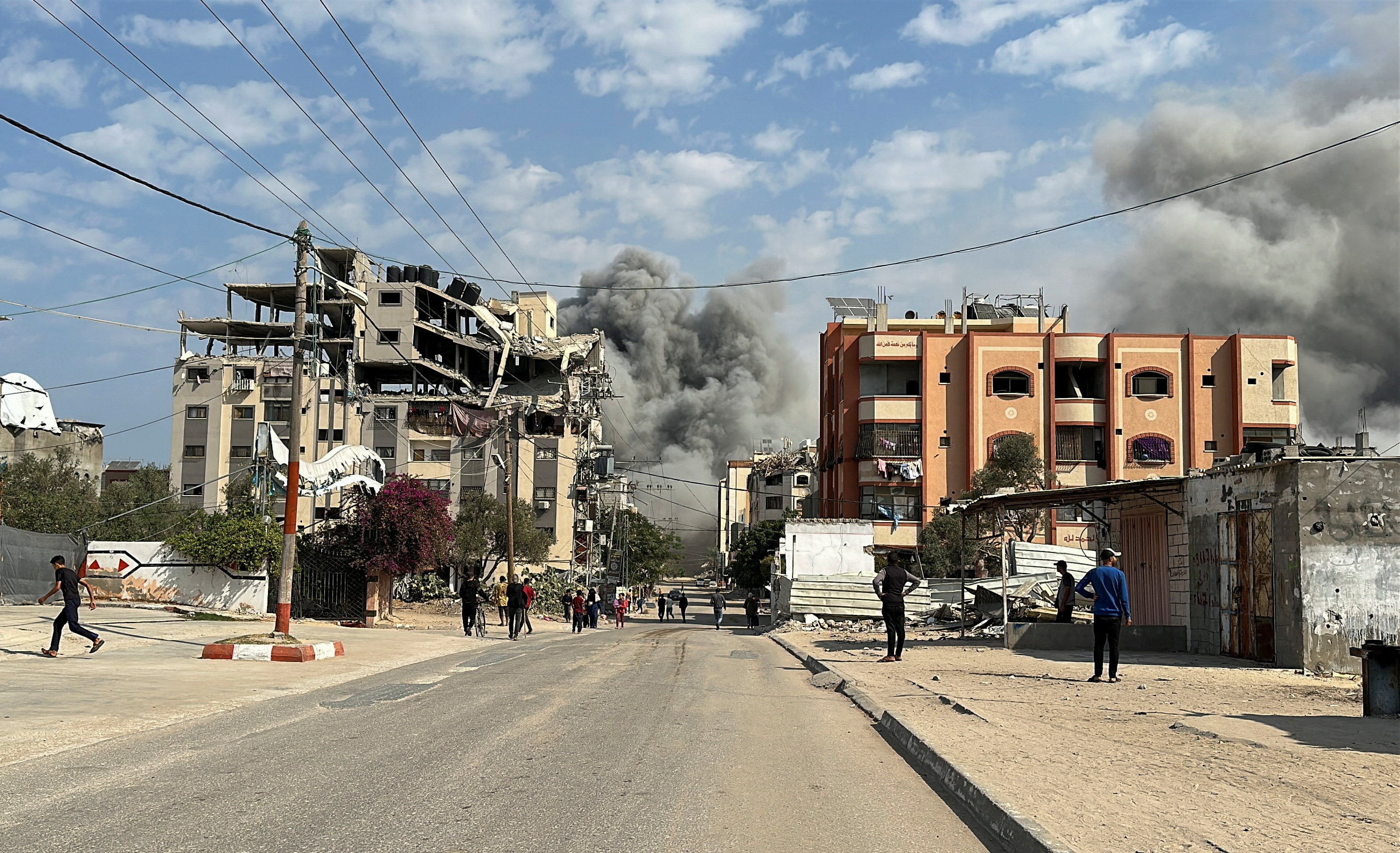 Israeli strikes on Nuseirat, central Gaza Strip
