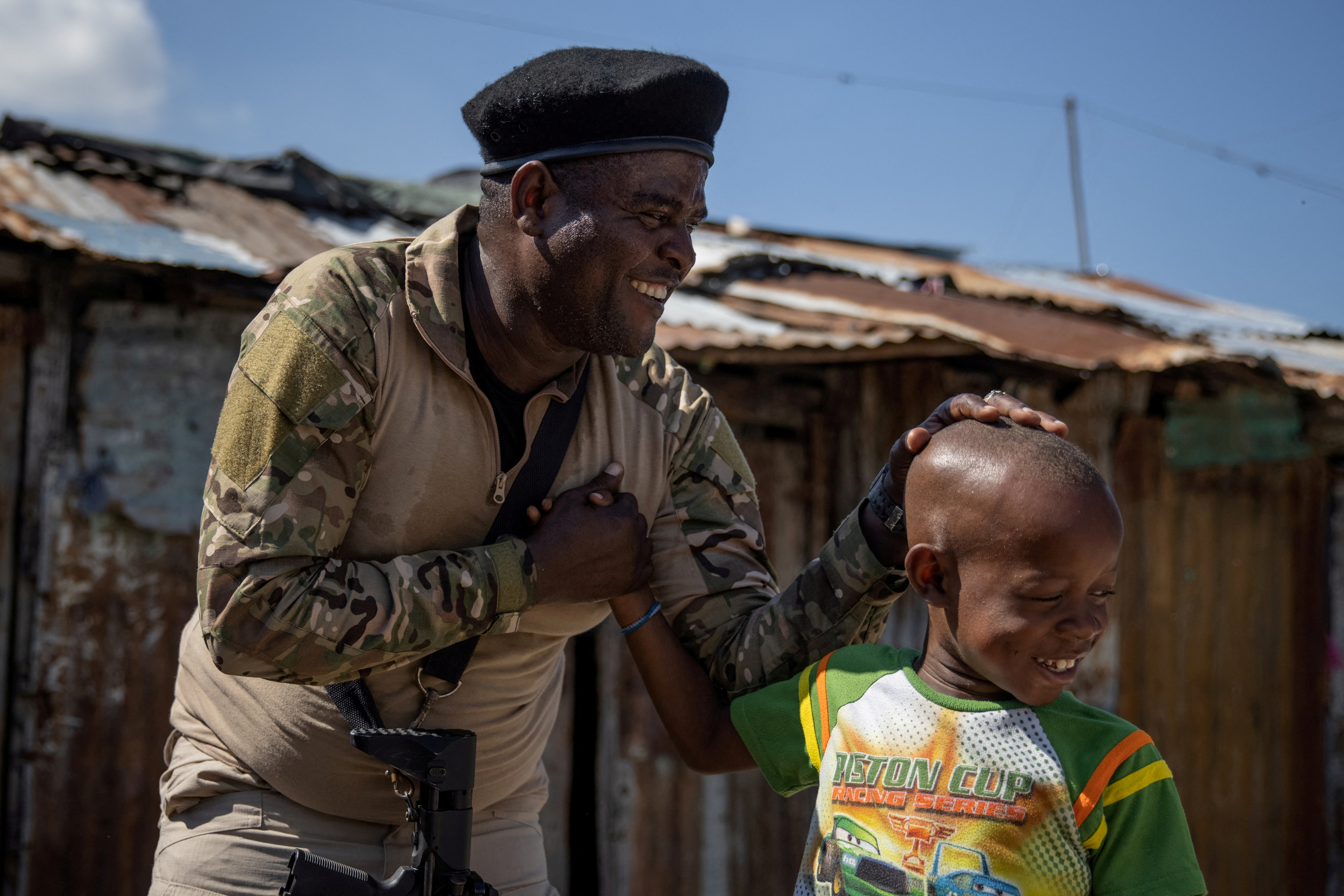 FILE PHOTO: Jimmy "Barbecue" Cherizier gives press tour in Port-au-Prince