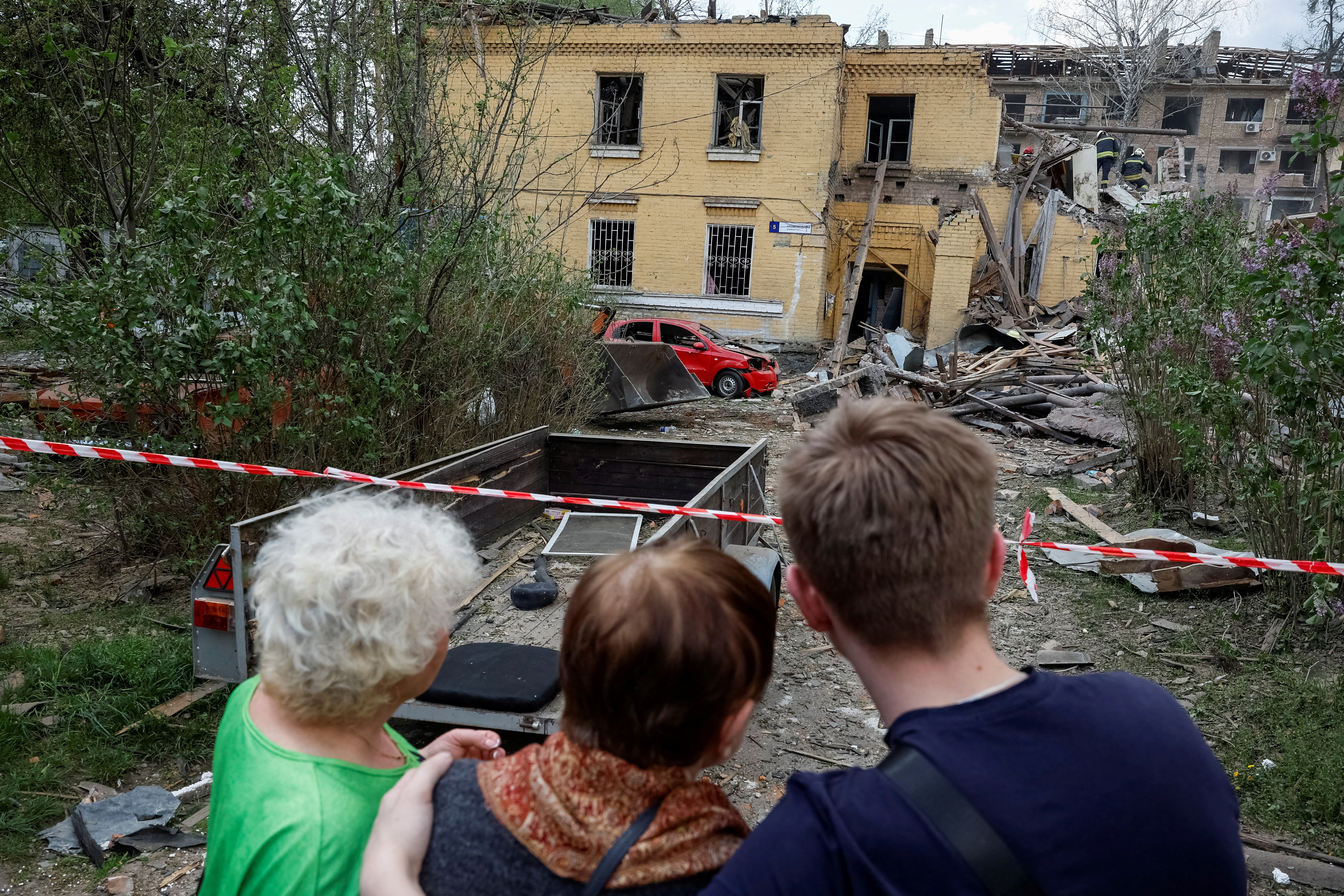 Aftermath of a Russian missile attack in Kyiv