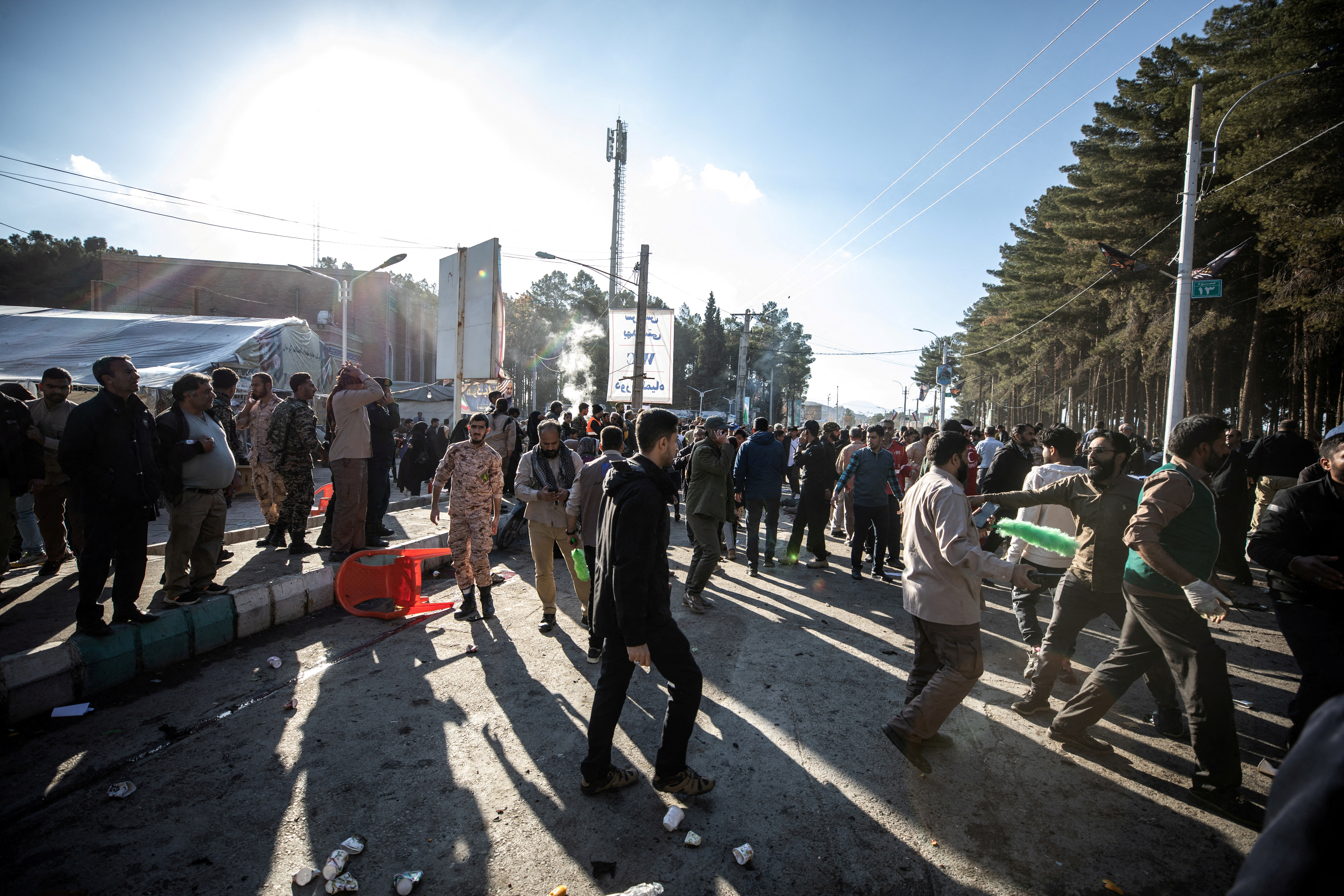 Explosions during ceremony commemorating the death of late General Qassem Soleimani, in Kerman