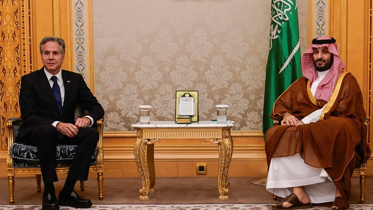 FILE PHOTO: U.S. Secretary of State Antony Blinken visits Saudi Arabia
