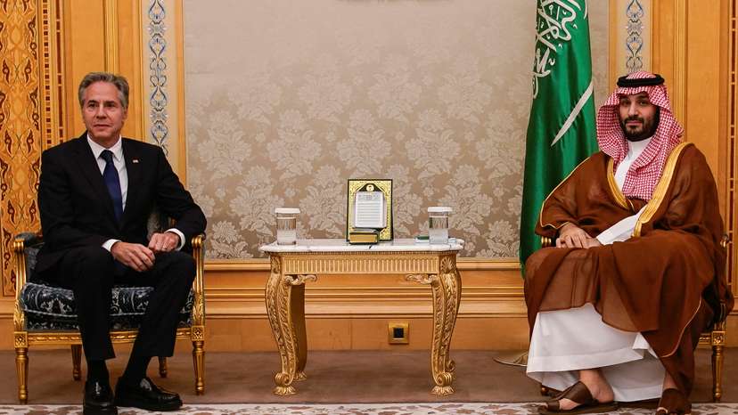 FILE PHOTO: U.S. Secretary of State Antony Blinken visits Saudi Arabia