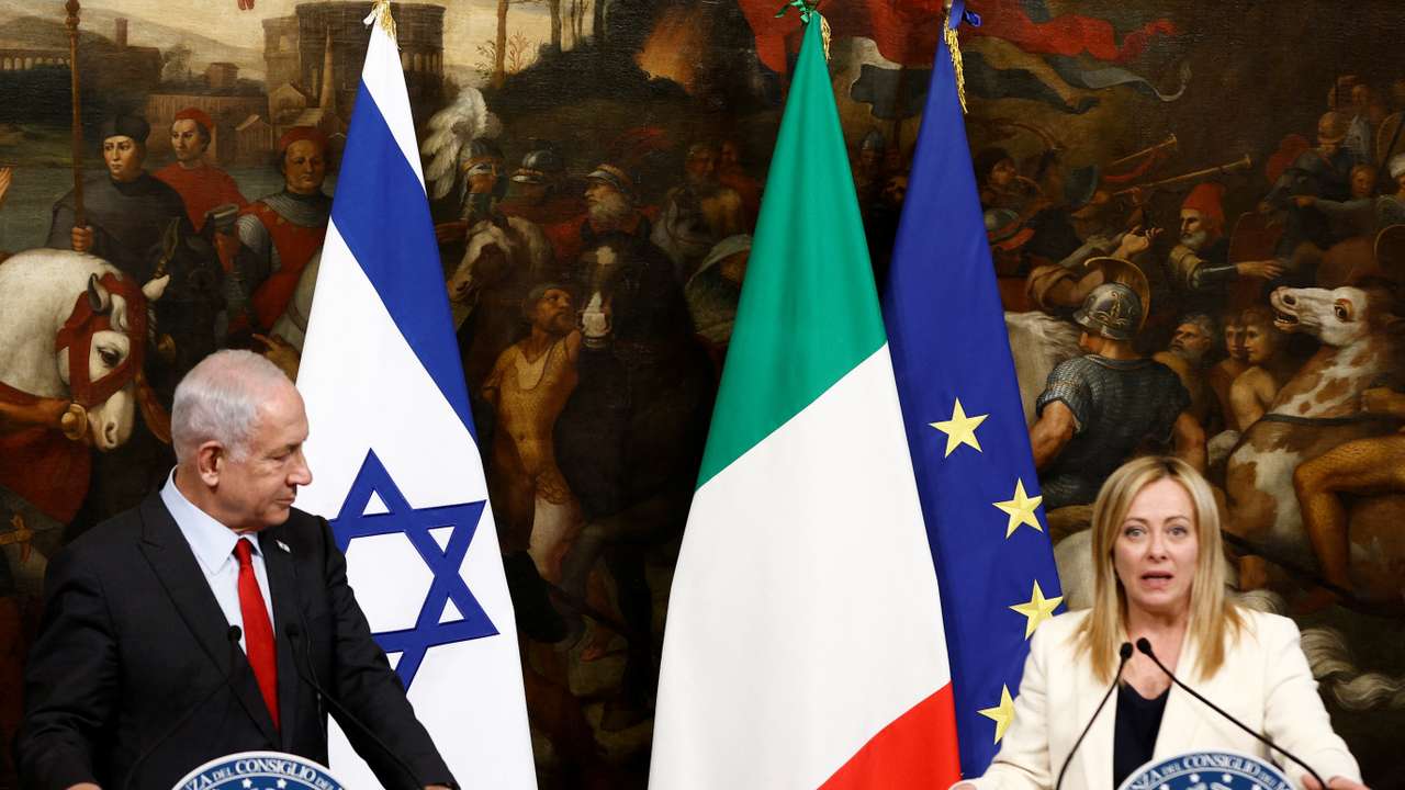 Israeli Prime Minister Benjamin Netanyahu visits Italy