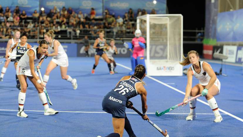 Argentina's national field hockey team 'Las Leonas' defeated Germany
