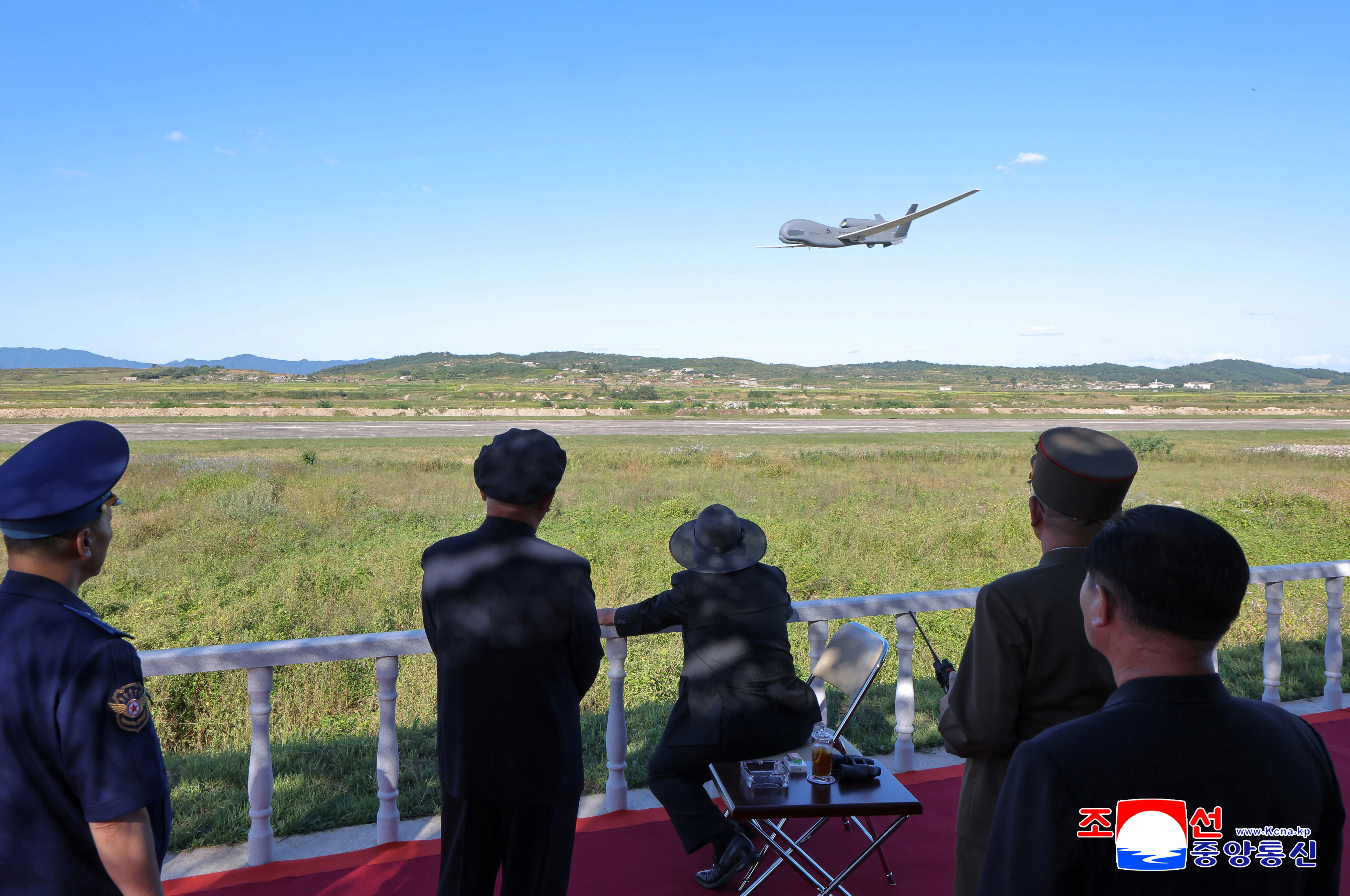 North Korea's Kim Jong Un oversees drone testing, KCNA says