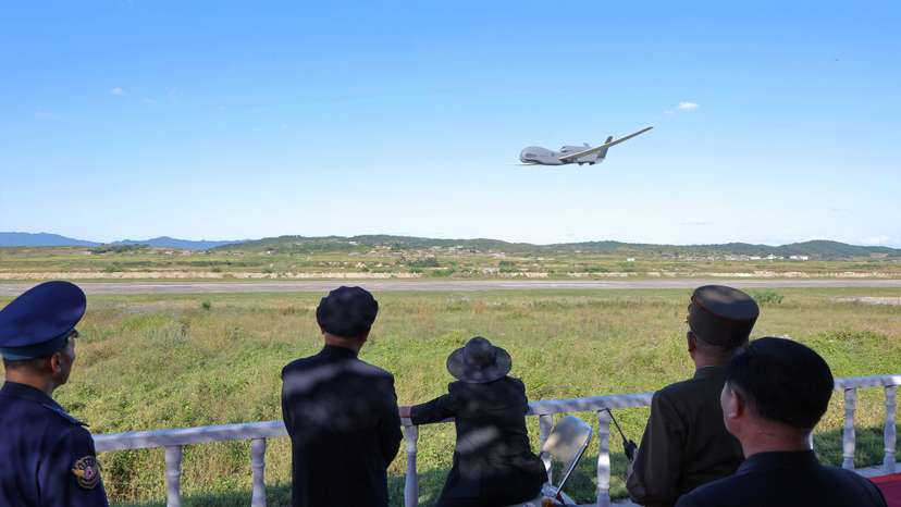 North Korea's Kim Jong Un oversees drone testing, KCNA says