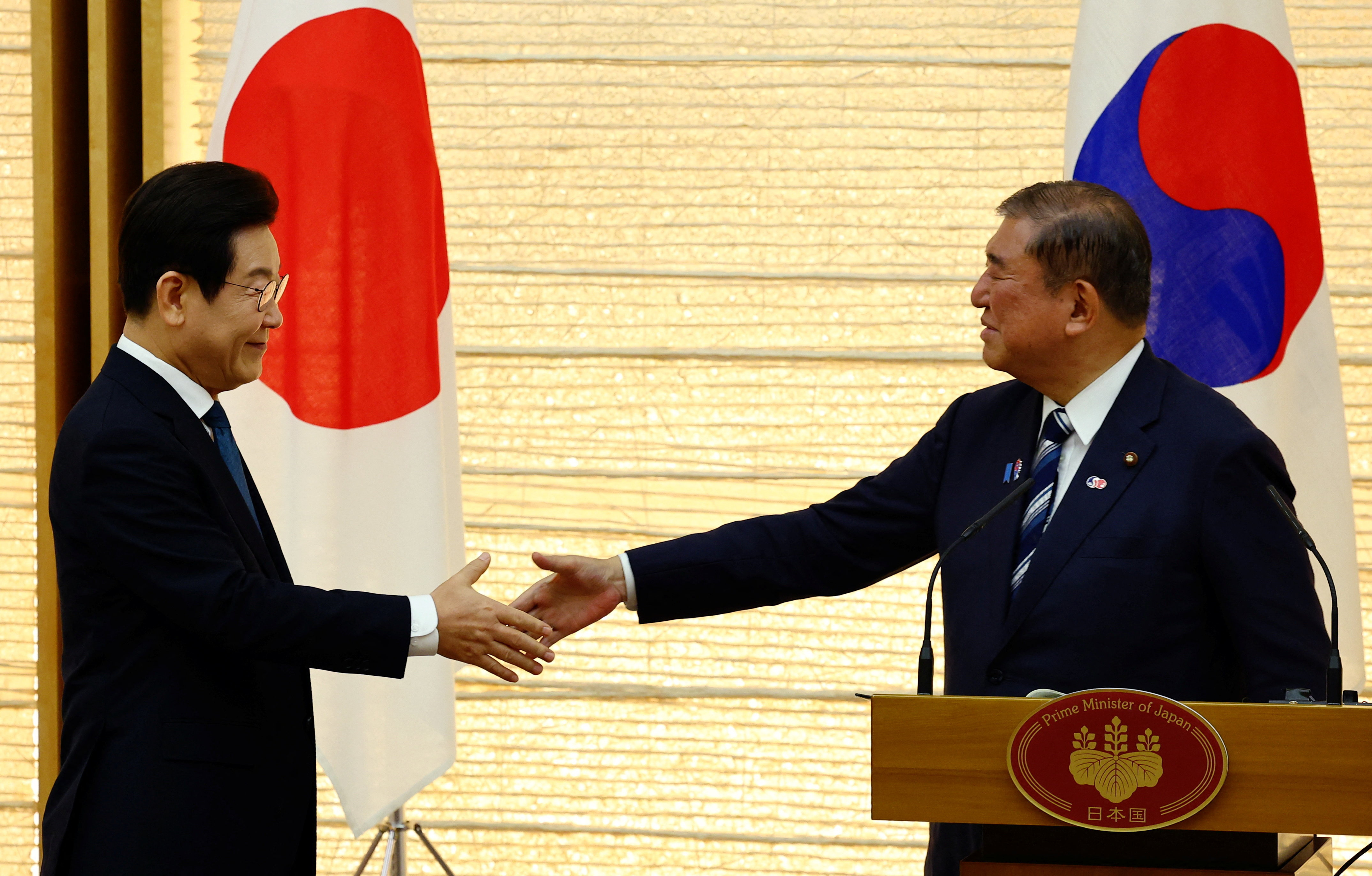 South Korea's President Lee Jae Myung meets Japan's Prime Minister Shigeru Ishiba in Tokyo
