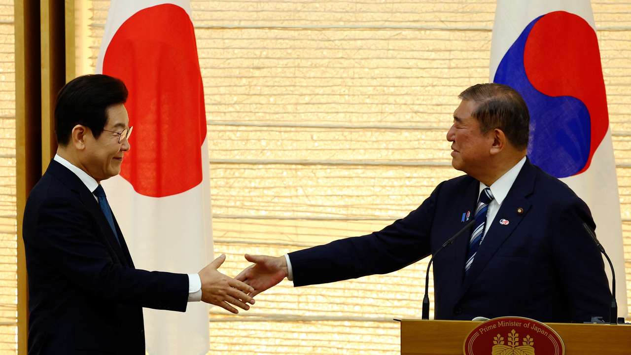 South Korea's President Lee Jae Myung meets Japan's Prime Minister Shigeru Ishiba in Tokyo