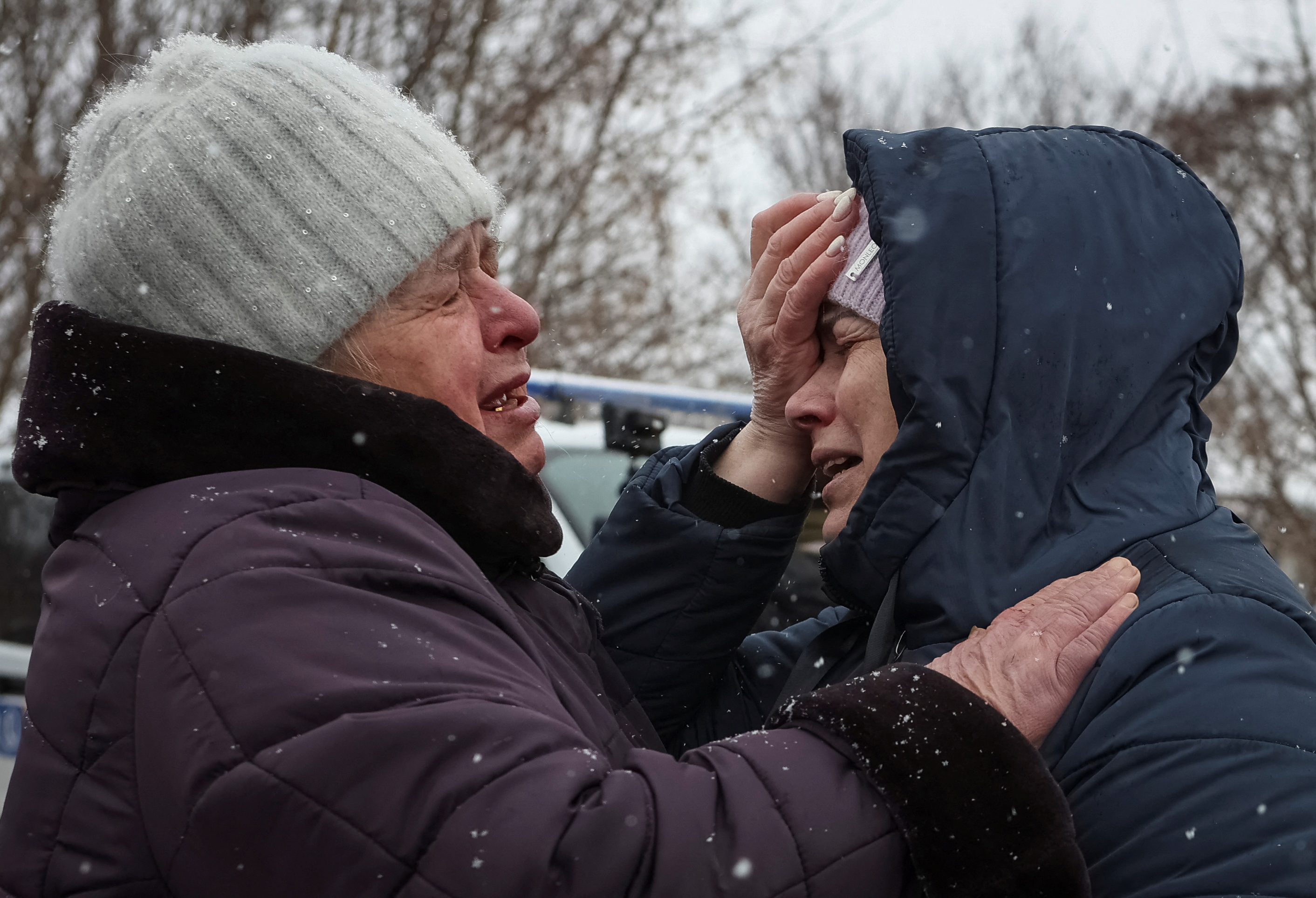 Aftermath of a Russian drone attack in Kharkiv