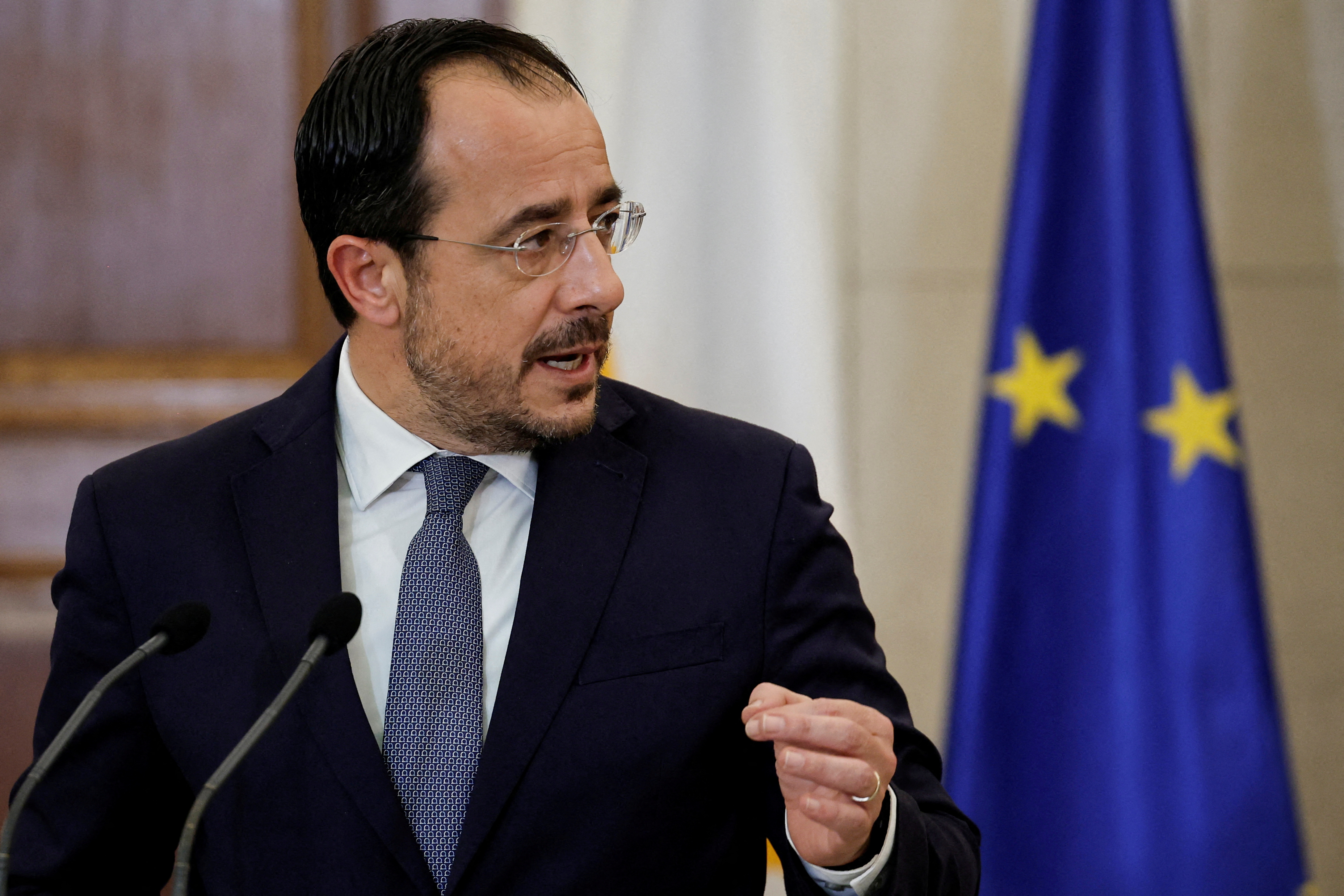 FILE PHOTO: Greek Prime Minister meets Cypriot President in Athens