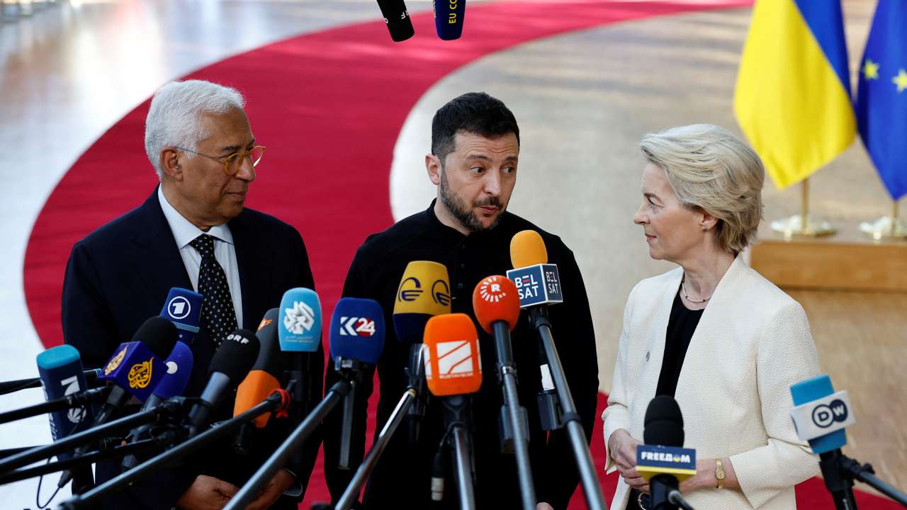 EU leaders meet to discuss Ukraine and European defence, in Brussels