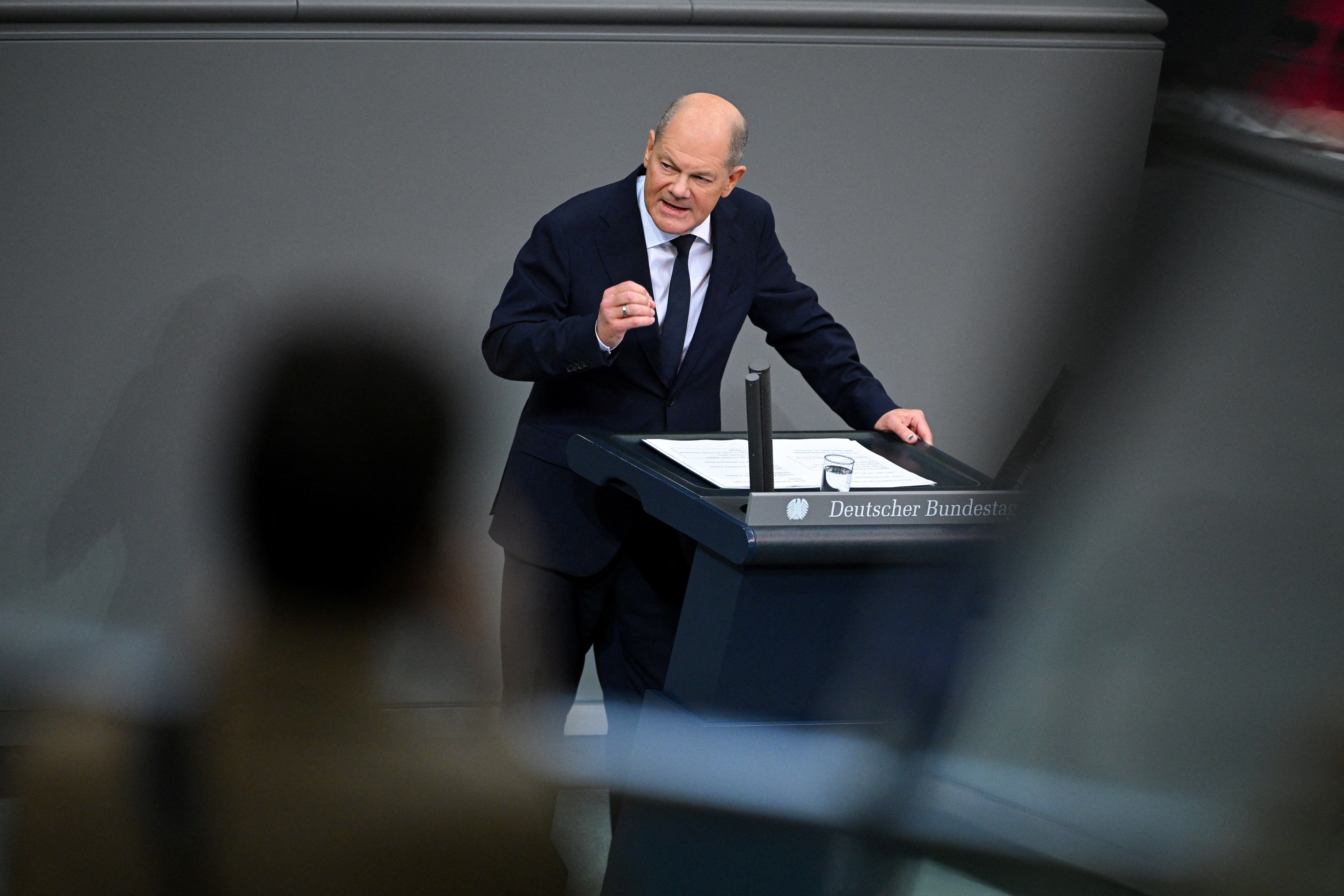 German Chancellor Scholz addresses parliament in Berlin