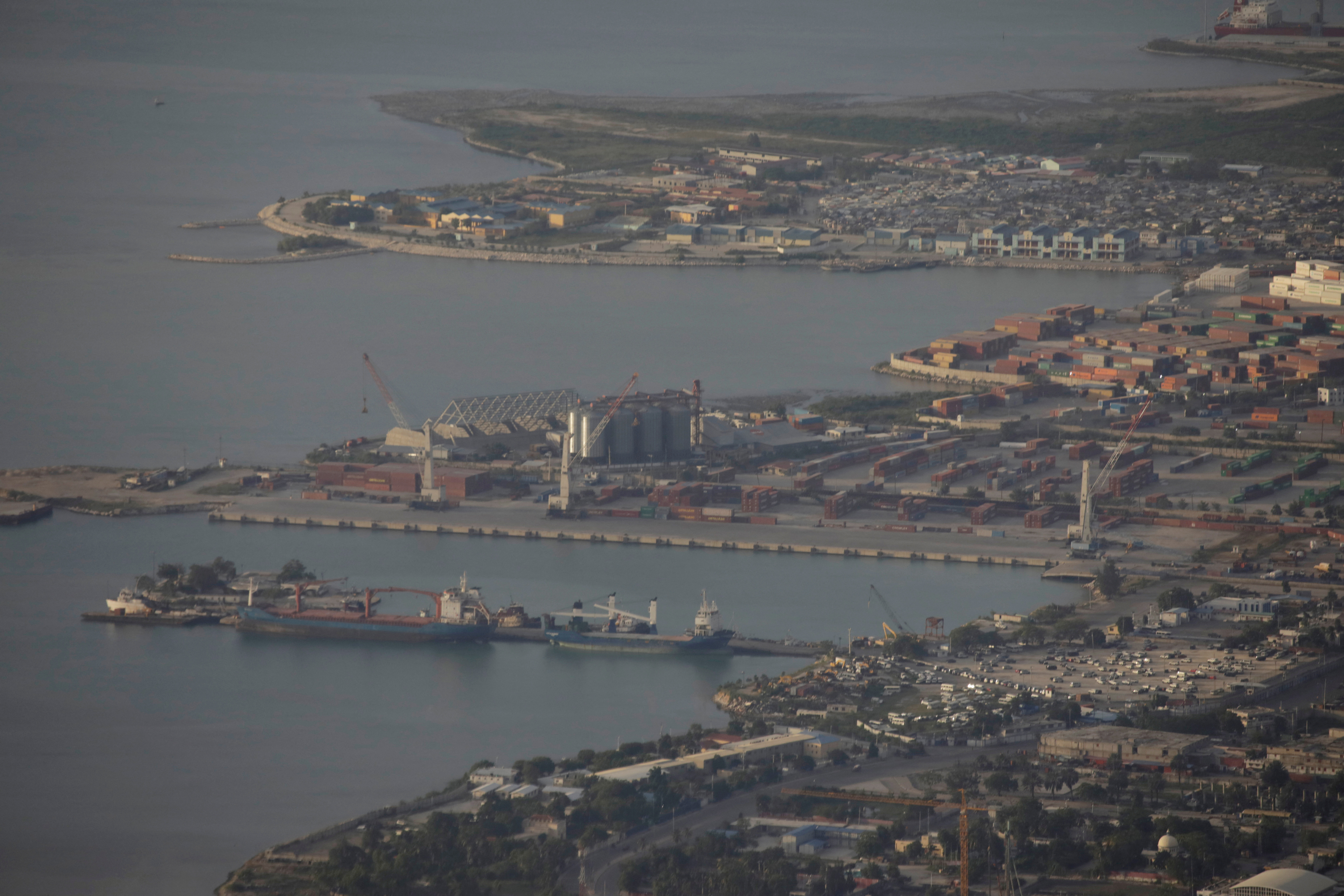 FILE PHOTO: A general view of the harbour and the bay of Port-au-Prince, is seen from the outskirts of Port-au-Prince