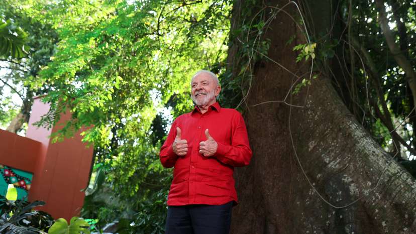 Brazil's President Luiz Inacio Lula da Silva attends meetings ahead of the COP30 summit, in Belem