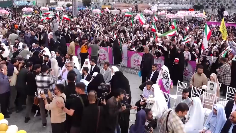 Iran hosts mass wedding ceremony for 110 couples in Tehran