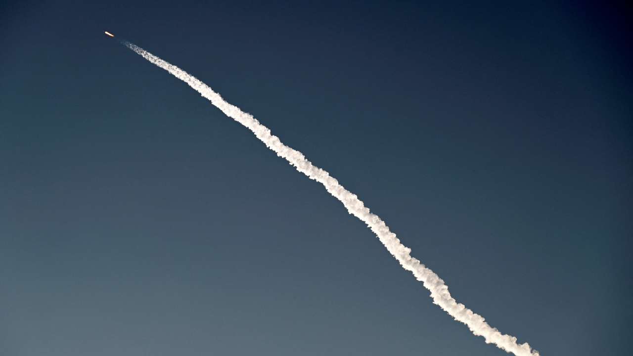 FILE PHOTO: SpaceX Falcon 9 rocket carrying a payload of 53 Starlink satellites lifts off from Launch Complex 39A