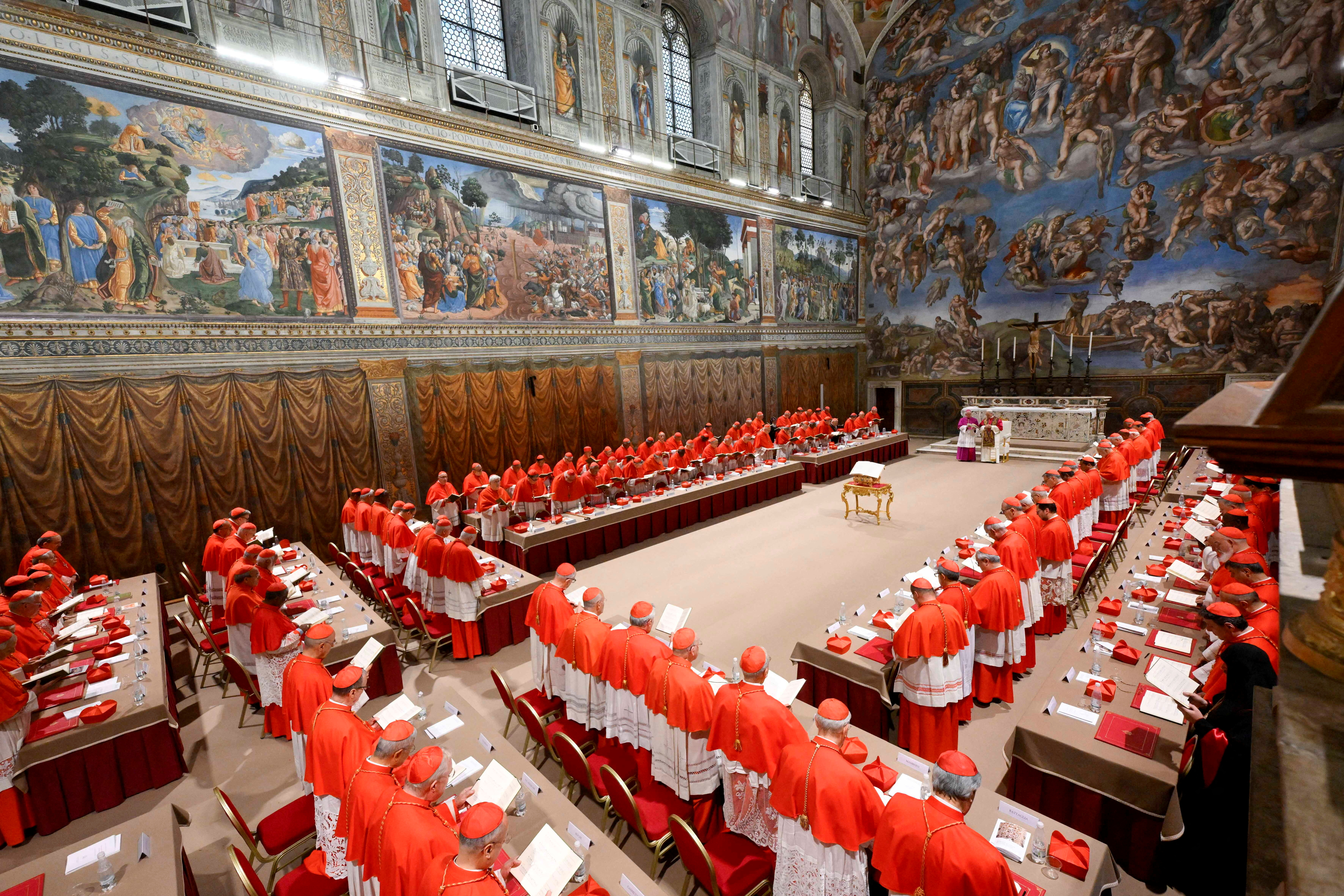 FILE PHOTO: Conclave elects the new pope, at the Vatican