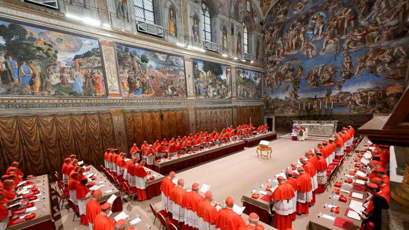 FILE PHOTO: Conclave elects the new pope, at the Vatican