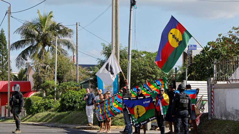 French President Macron visits New Caledonia