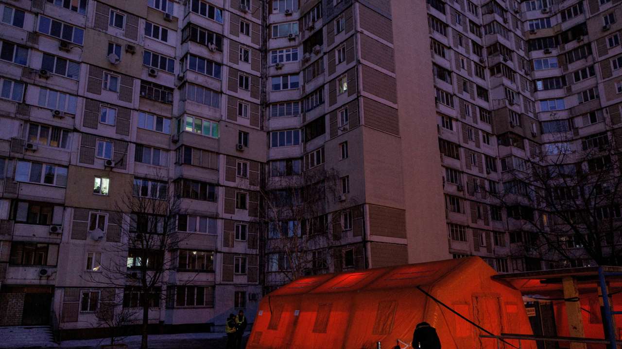 Power blackout in Kyiv