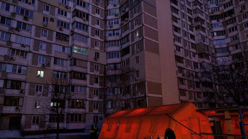 Power blackout in Kyiv