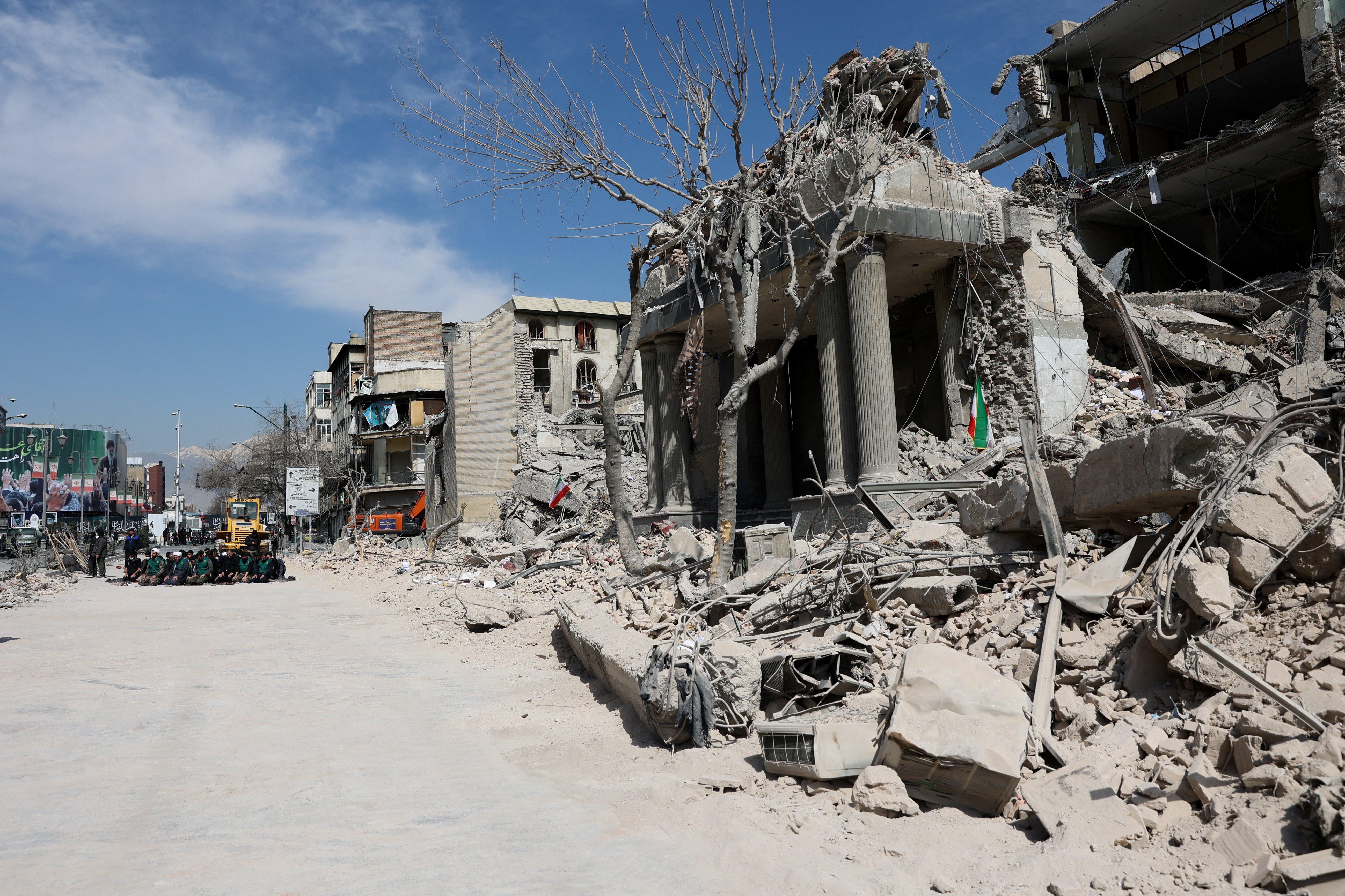 Aftermath of a strike on a police station, amid the U.S.-Israeli conflict with Iran, in Tehran