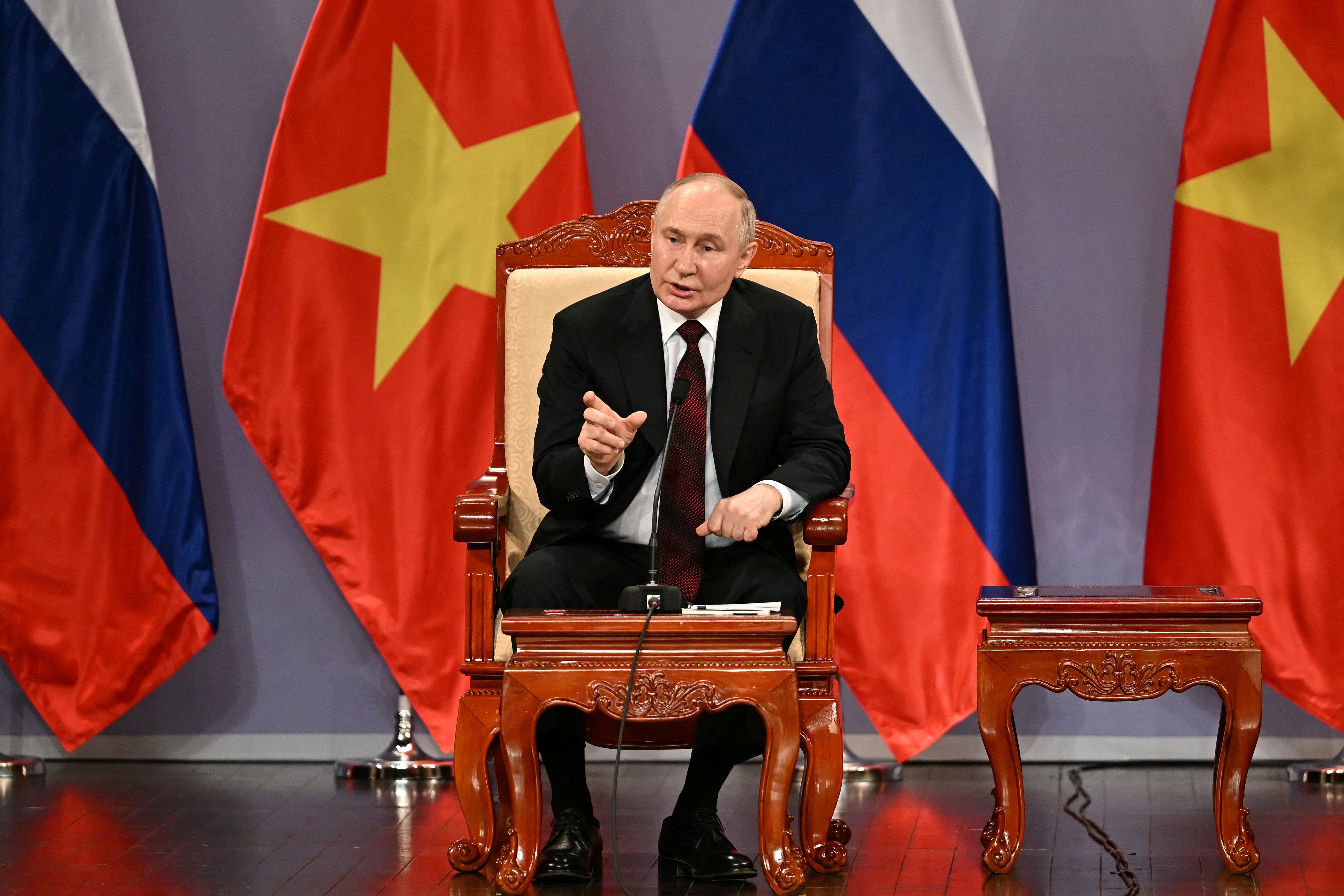 Russia's President Putin visits Vietnam