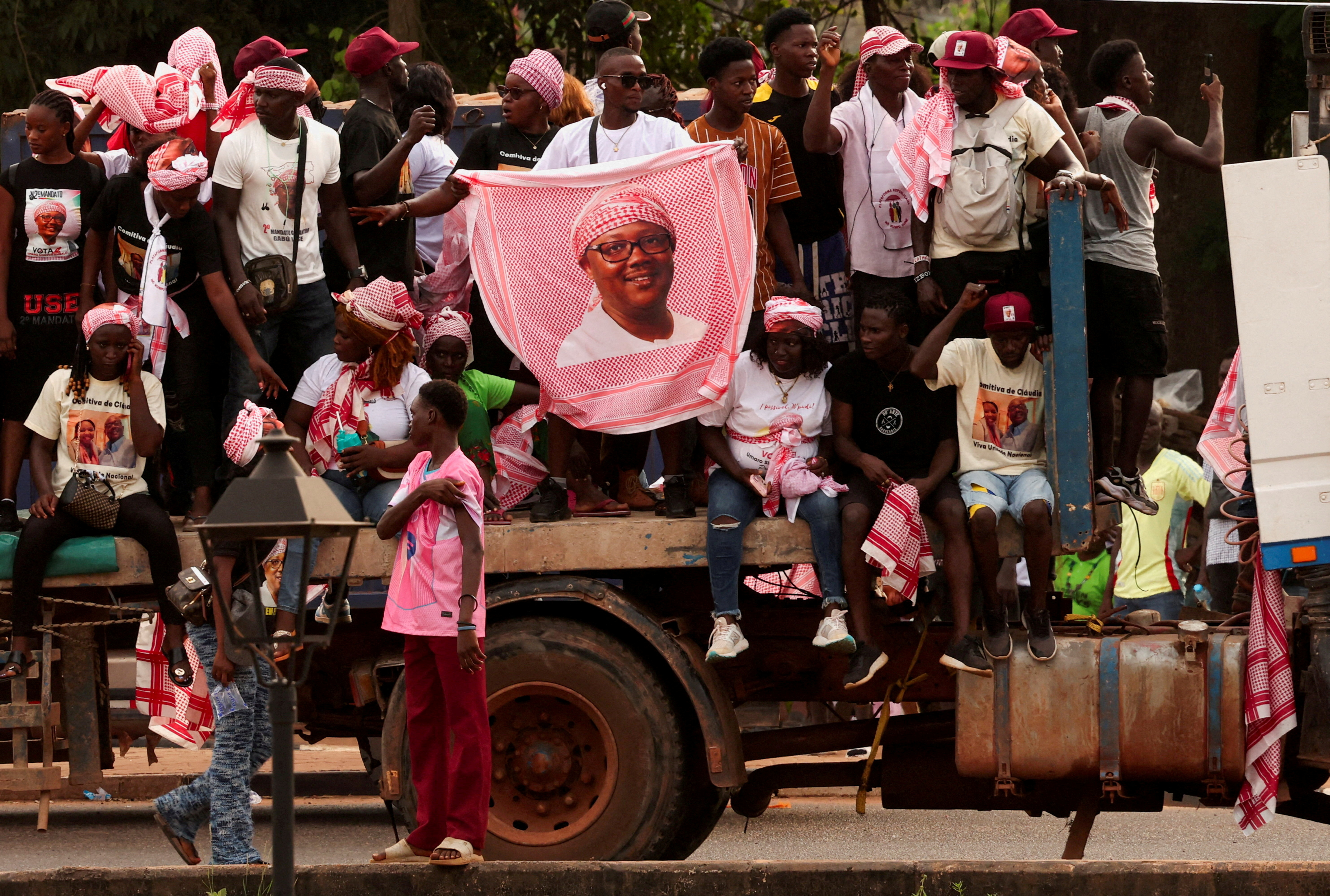 FILE PHOTO: Final campaign rally of Guinea-Bissau President Umaro Sissoco Embalo in Bissau