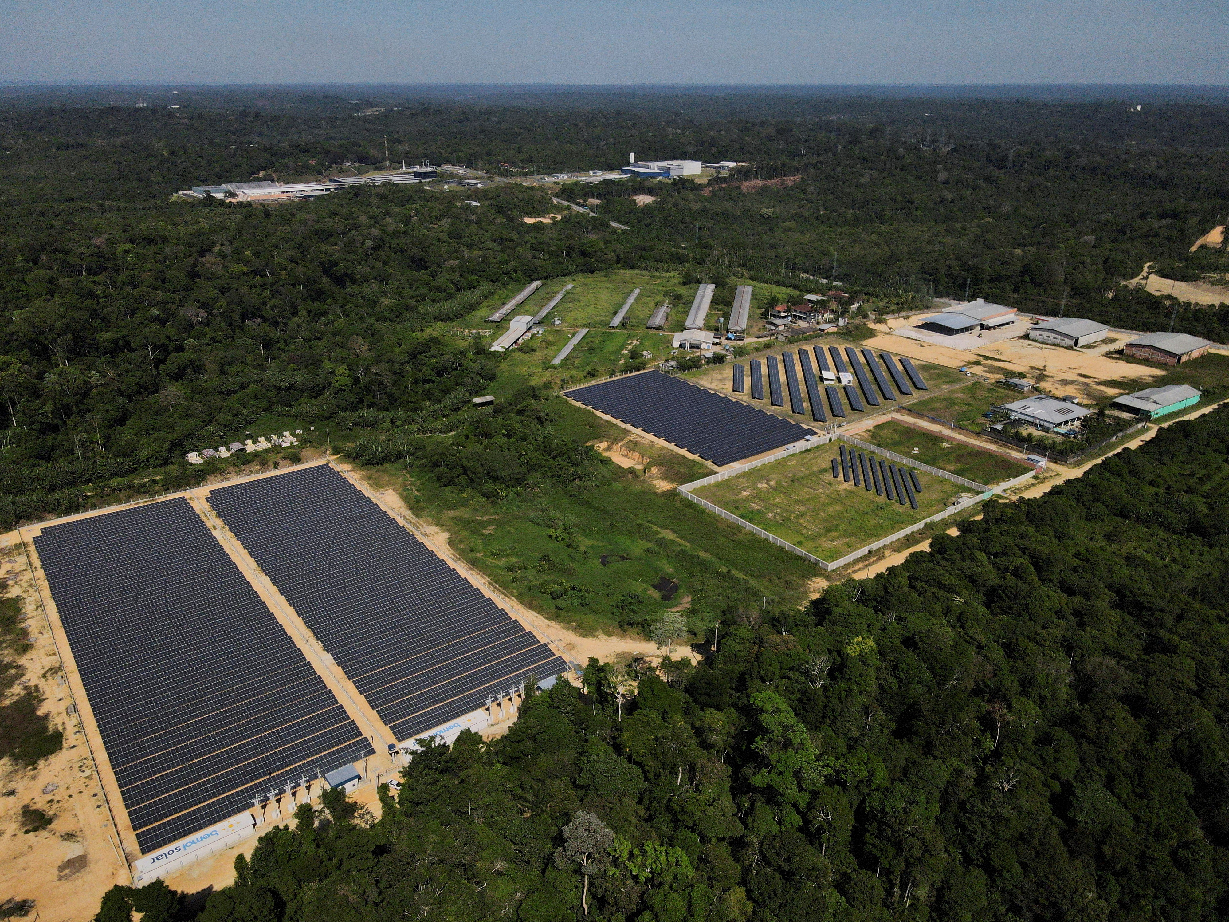 FILE PHOTO: Solar plant is a sustainable option that helps Brazilians save on energy bills, in Manaus