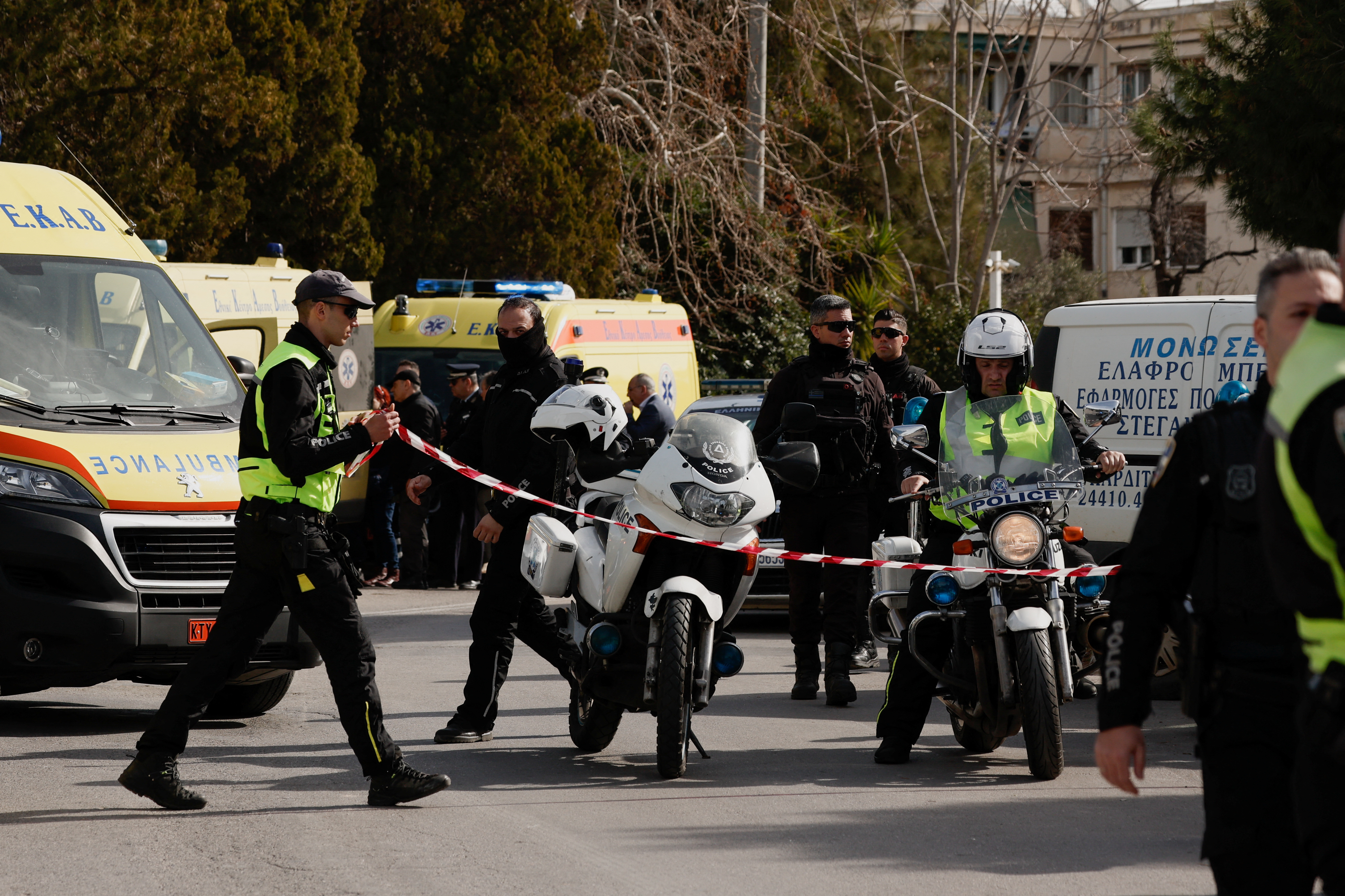 Shooting in the suburb of Glyfada, in Athens
