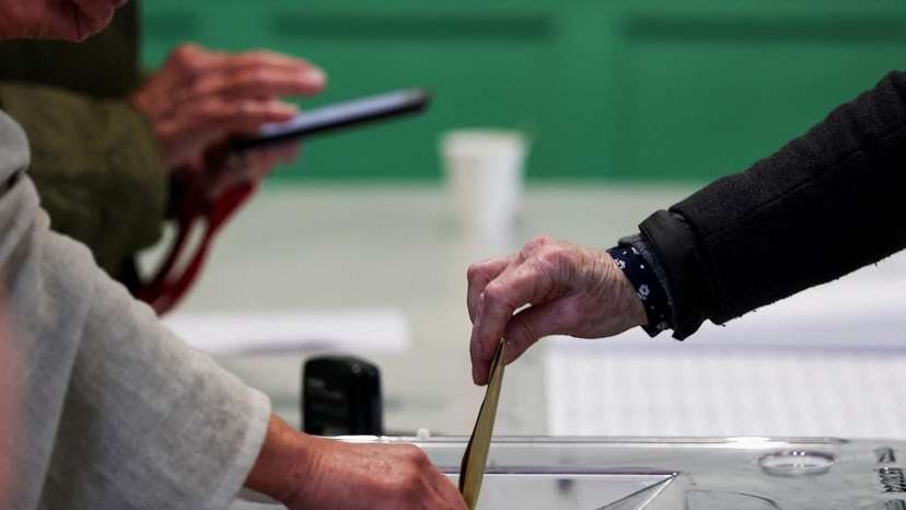 FILE PHOTO: The first round of municipal elections in France