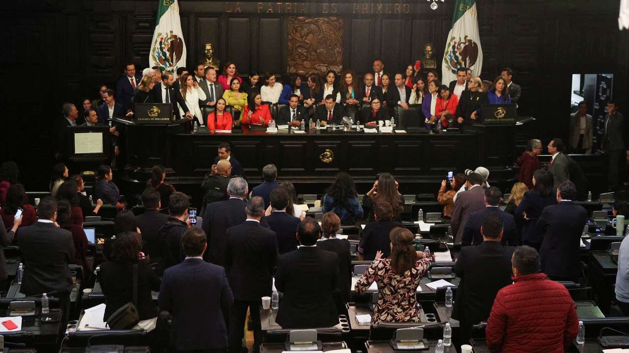 Mexico's Senate debates a highly contested proposal on judicial reform, in Mexico City