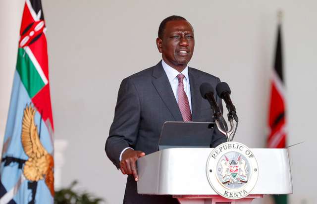 Kenya's President William Ruto announces the nominees for Cabinet Secretaries in his government, in the wake of nationwide protests over new taxes, at State House in Nairobi, Kenya July 24, 2024. REUTERS/Thomas Mukoya
