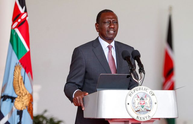 Kenya's President William Ruto announces the nominees for Cabinet Secretaries in his government, in the wake of nationwide protests over new taxes, at State House in Nairobi, Kenya July 24, 2024. REUTERS/Thomas Mukoya