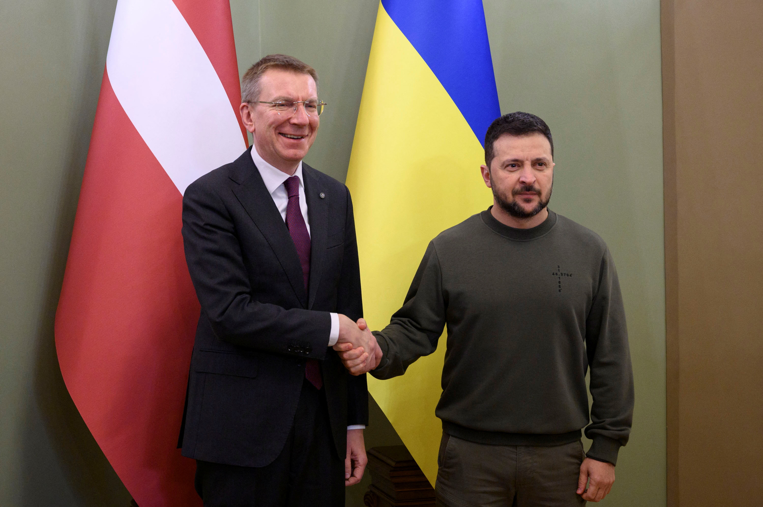Latvian President Rinkevics visits Kyiv