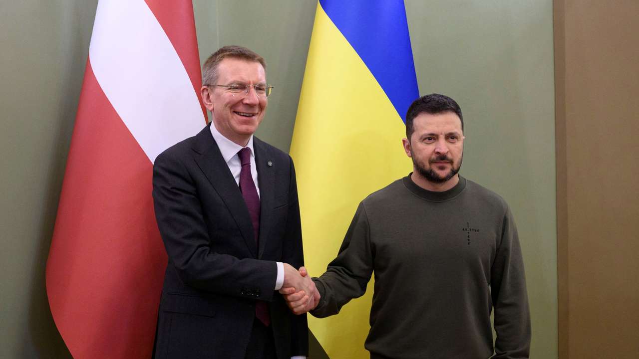Latvian President Rinkevics visits Kyiv