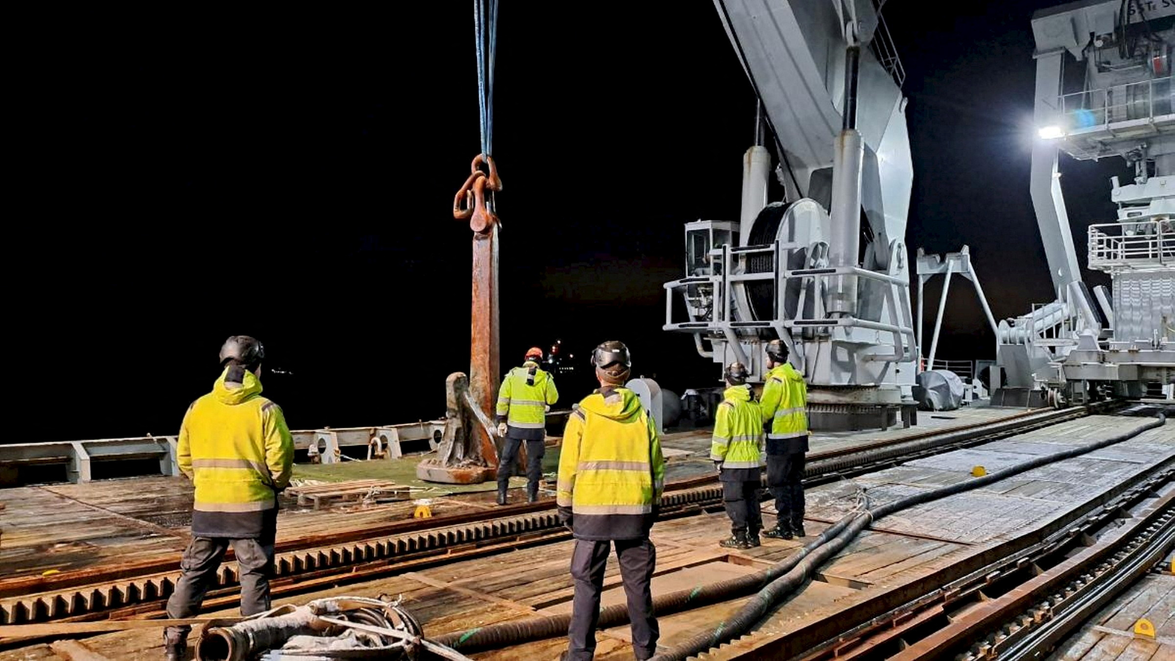 Finland recovers anchor from seabed in Baltic Sea cables investigation