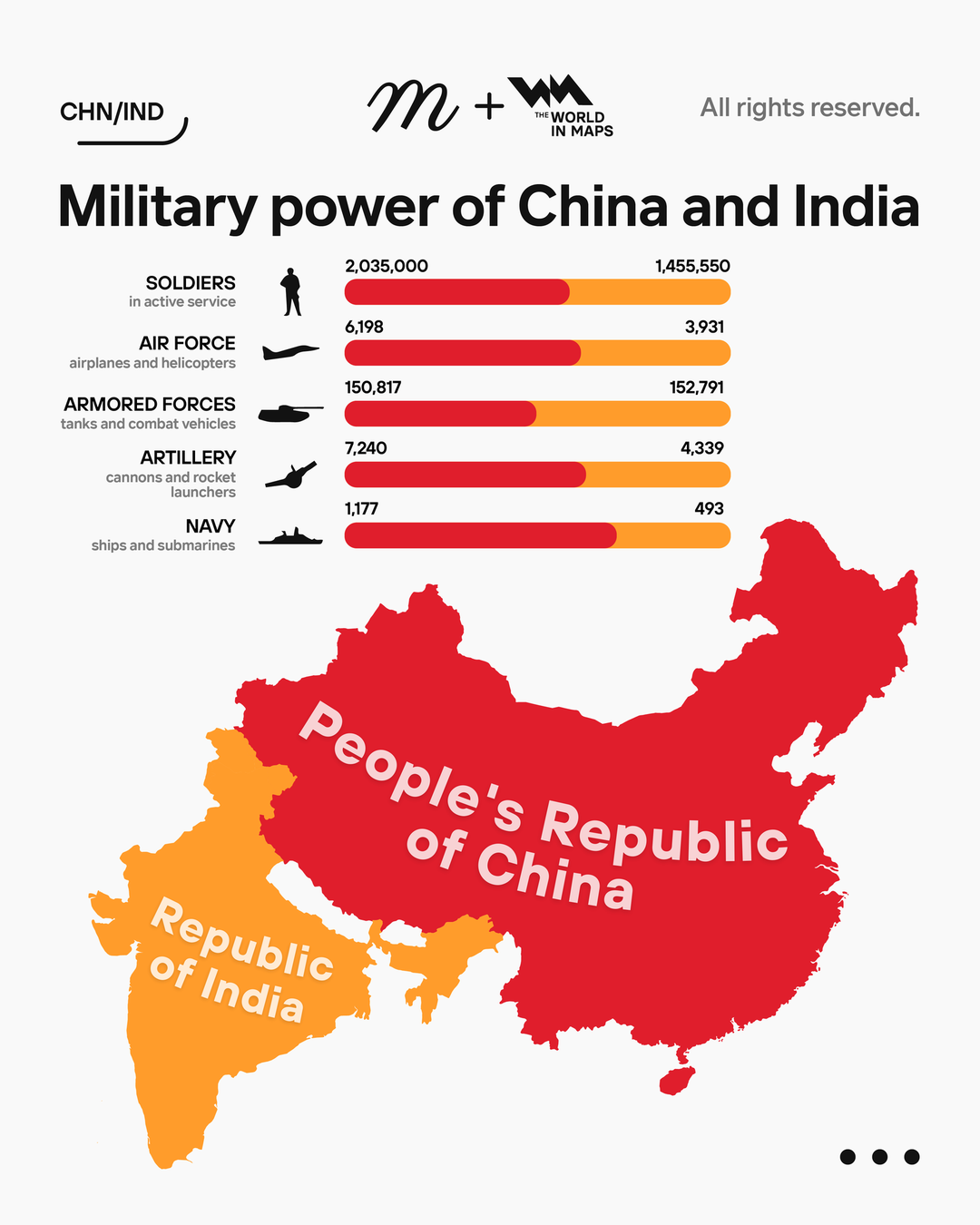 A comparative look at China and India’s military strength