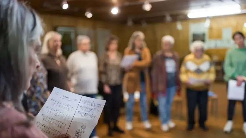 Women-only yodelling choir rehearses in Geneva