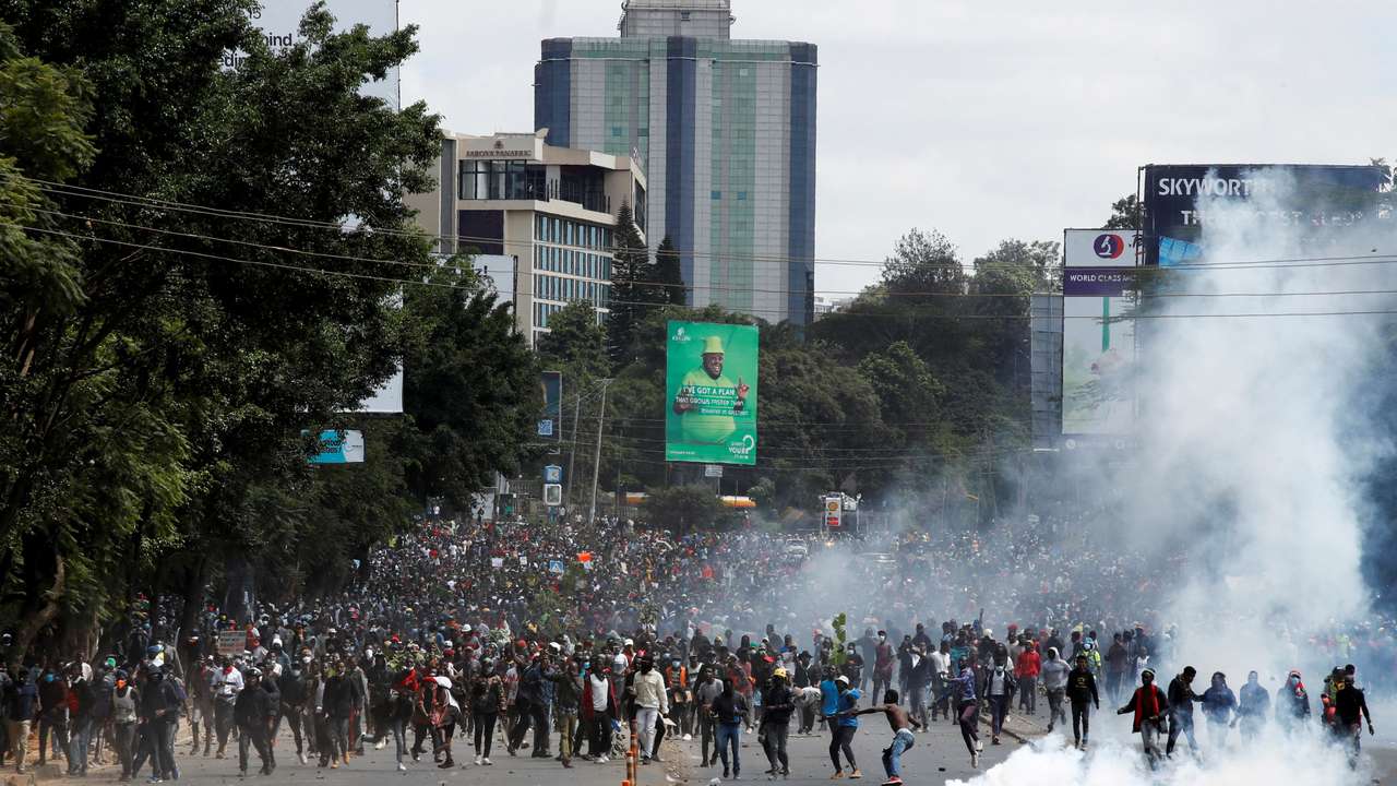Demonstration against Kenya's proposed finance bill 2024/2025 in Nairobi