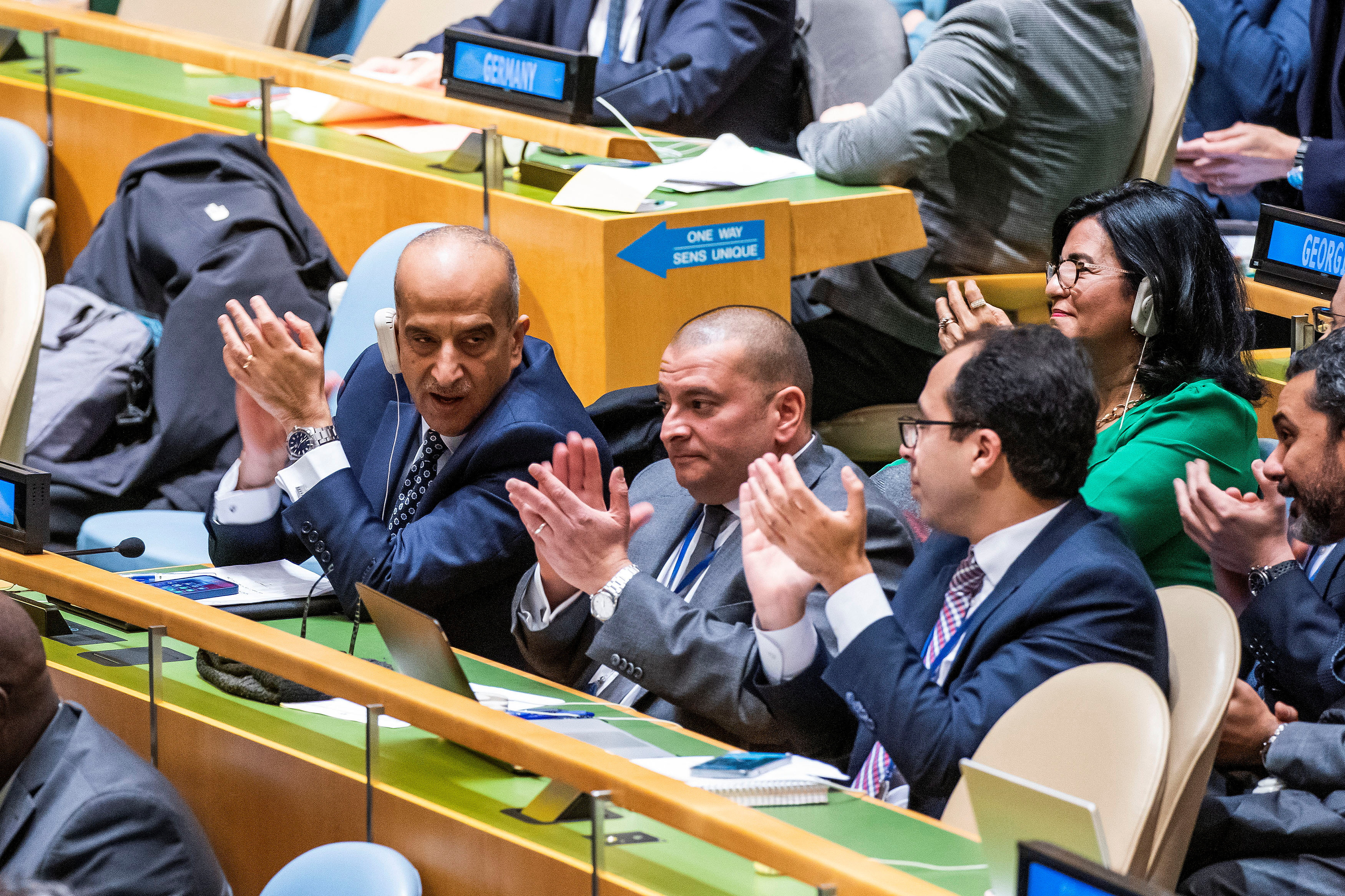 United Nations General Assembly votes on ceasefire resolution amid the ongoing conflict between Israel and the Palestinian Islamist group Hamas, in New York