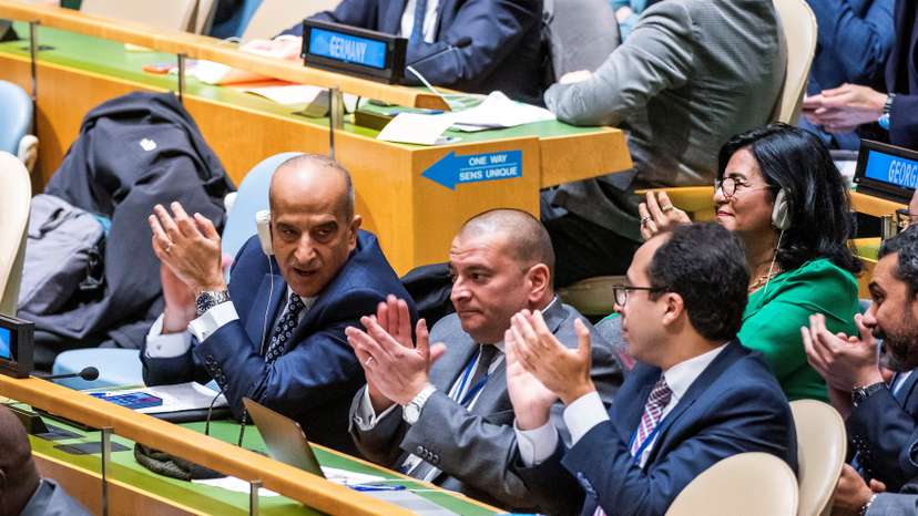United Nations General Assembly votes on ceasefire resolution amid the ongoing conflict between Israel and the Palestinian Islamist group Hamas, in New York