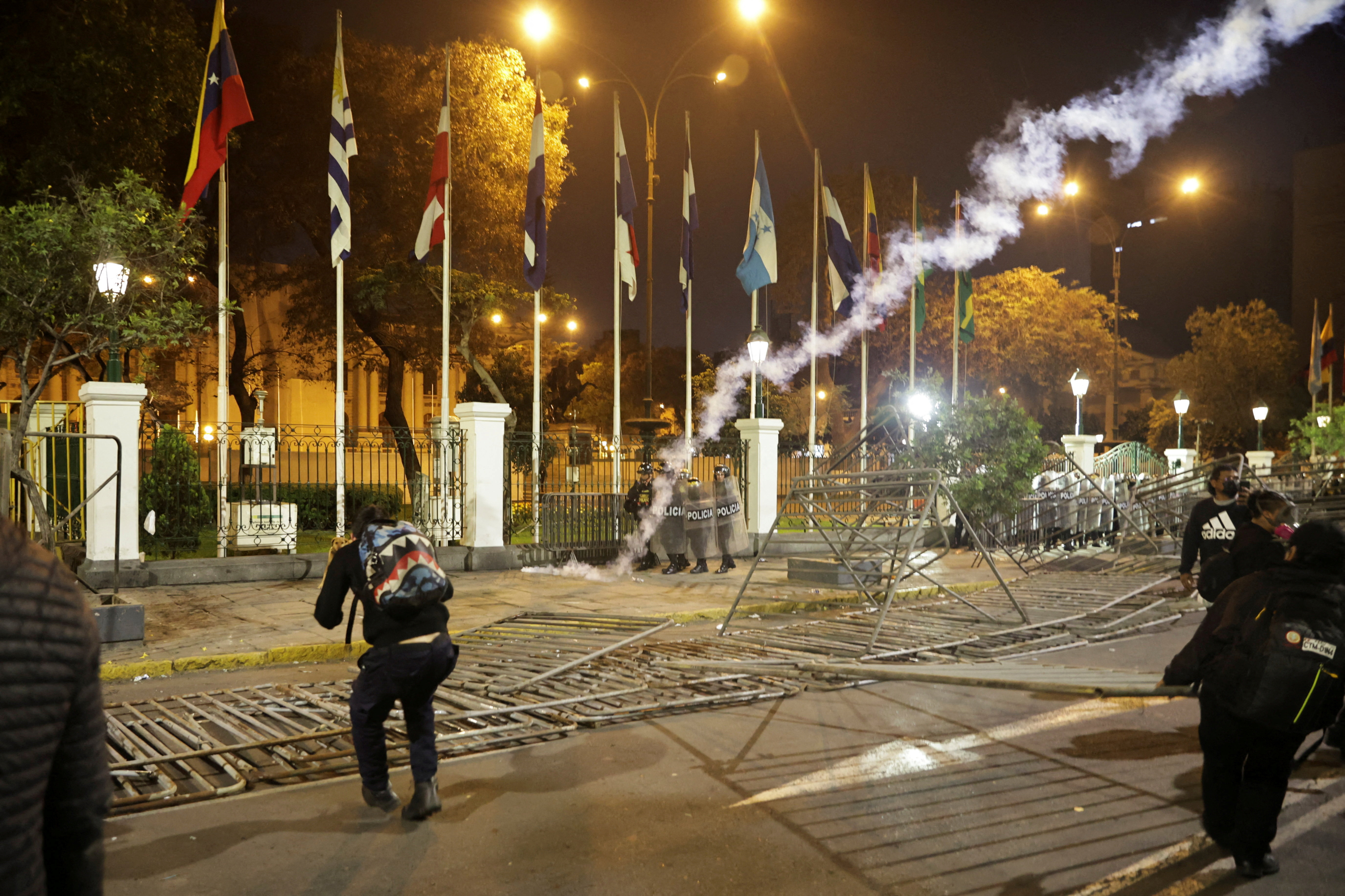 FILE PHOTO: Protest against Peruvian President Boluarte's government, in Lima