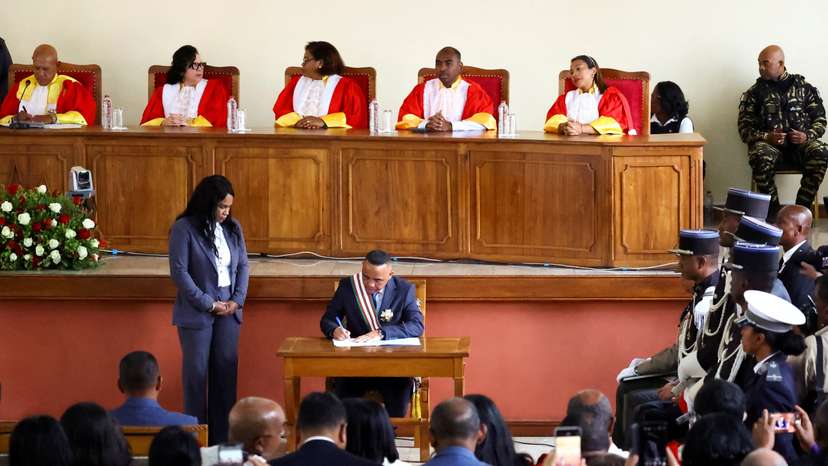 Madagascar military ruler Randrianirina sworn in as president