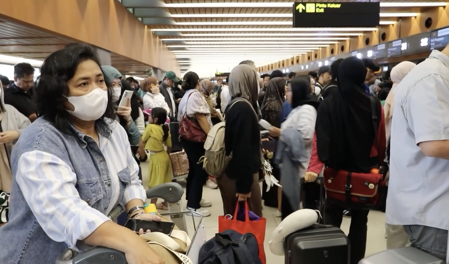 Chaos at Jakarta Airport