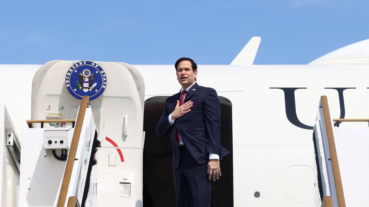 U.S. Secretary of State Rubio leaves the UAE