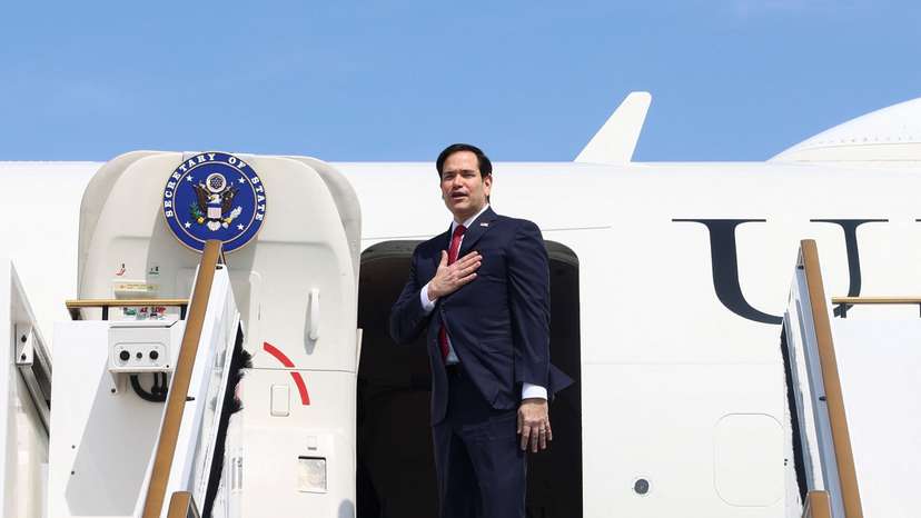 U.S. Secretary of State Rubio leaves the UAE