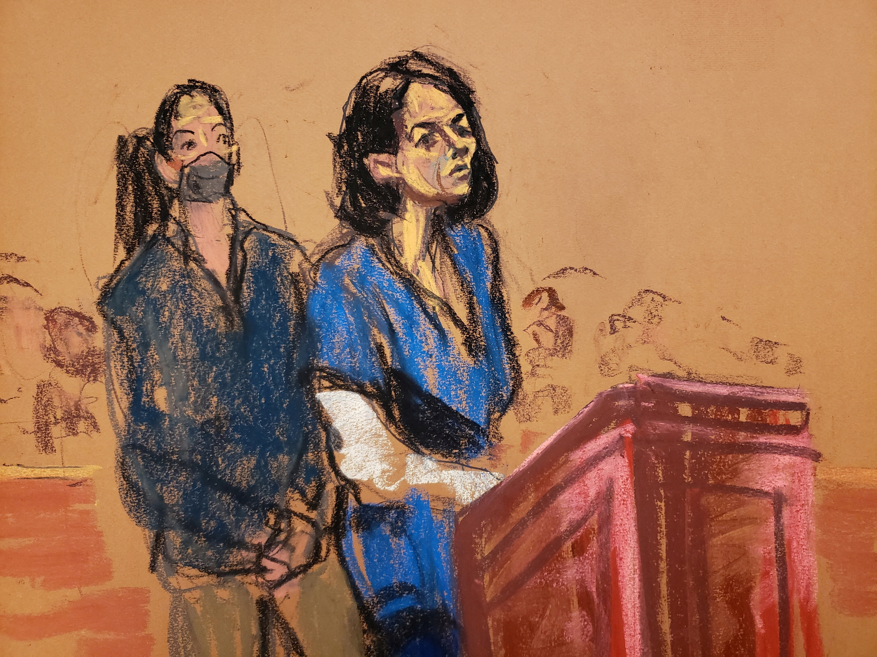 FILE PHOTO: Jeffrey Epstein associate Ghislaine Maxwell attends her sentencing hearing in New York