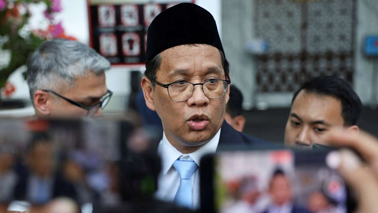 Indonesia's newly appointed Finance Minister Purbaya Yudhi Sadewa speaks to journalists, in Jakarta